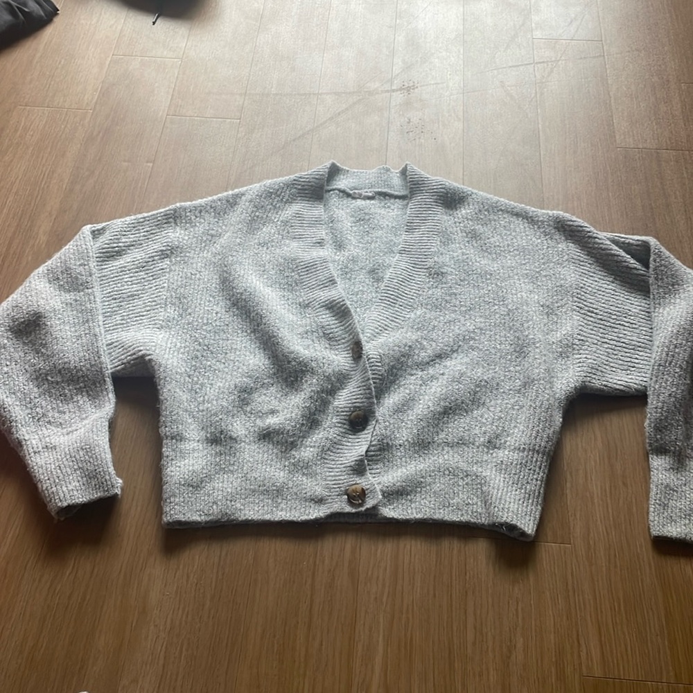 American Eagle, Size: Medium, Cropped, Button Up, Sweater